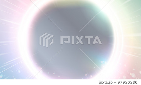 円形の光を放つ背景 97950580