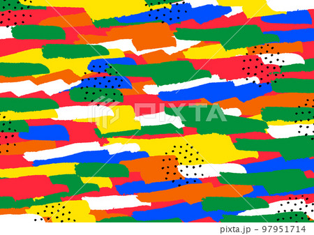 筆のストロークで埋め尽くした背景素材 97951714