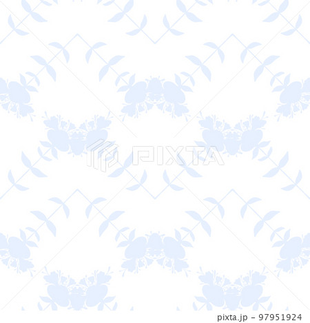 Seamless pattern of flowers. Summer, spring decorative texture for textile, stationery, scrapbook. Floral background. 97951924