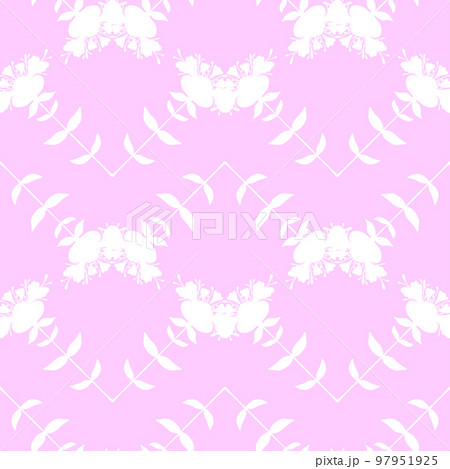 Seamless pattern of flowers. Summer, spring decorative texture for textile, stationery, scrapbook. Floral background. 97951925