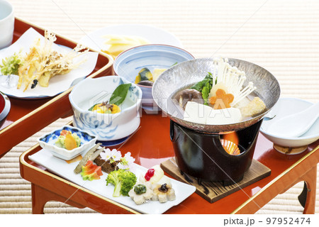 精進料理 日本料理 和食 宿坊の料理 イメージ素材 精進料理 日本料理 和食 宿坊の料理 イメージ素材 97952474