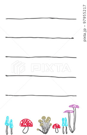 キノコたちのメッセージカード 97955217