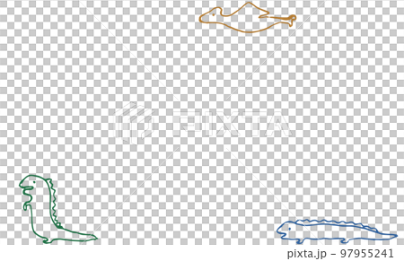 きょうりゅうのメッセージカード 97955241