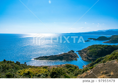 十字の島の跡と願いが叶うクルスの海 97955479