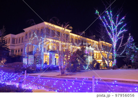 小坂鉱山事務所のライトアップ 97956056