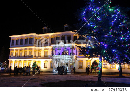 小坂鉱山事務所のライトアップ 97956058