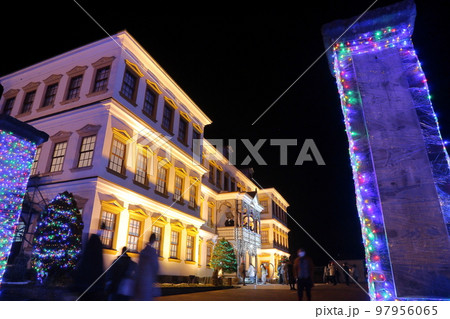 小坂鉱山事務所のライトアップ 97956065