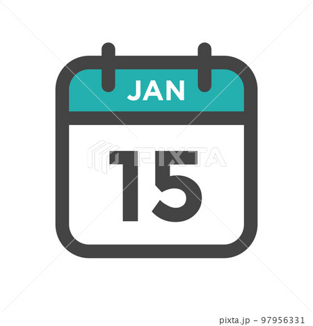 January 15 Calendar Day or Calender Date for Deadlines or Appointment 97956331