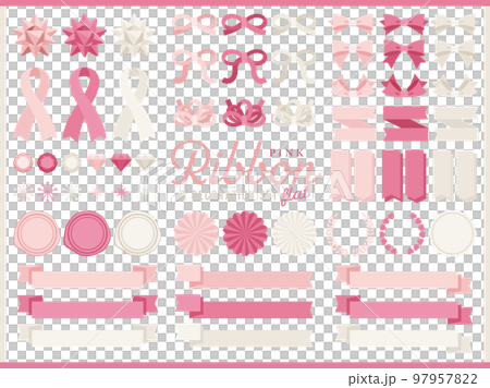 Ribbon Set_Pink Flat 155 97957822