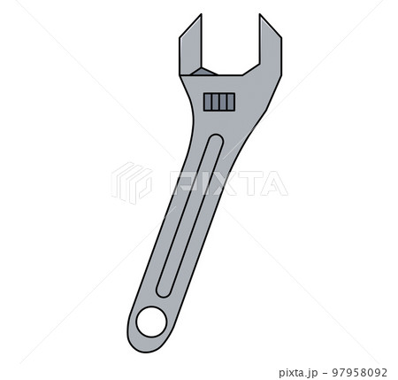 Adjustable Wrench Vector Illustration Royalty Free SVG, Cliparts, Vectors,  and Stock Illustration. Image 158090085.