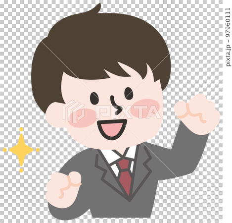 スーツを着た若い会社員の男性 スーツを着た若い会社員の男性 97960111