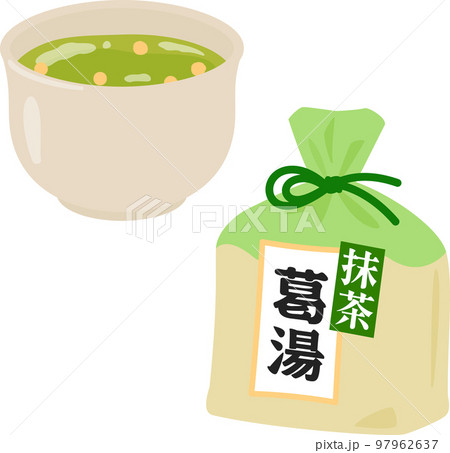 袋入りの抹茶葛湯 97962637