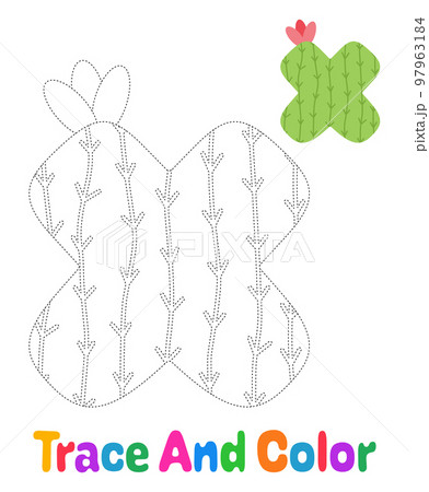 Alphabet X tracing worksheet for kids Alphabet X tracing worksheet for kids 97963184