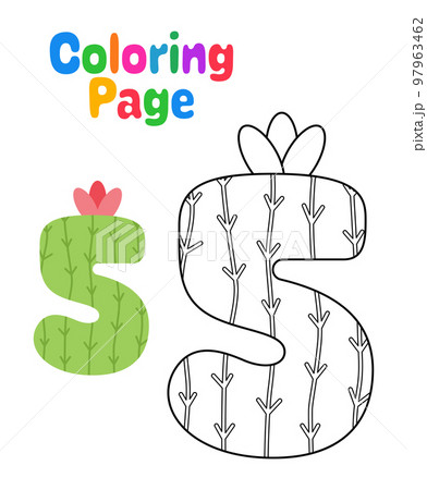 Coloring page with Number 5 for kids 97963462