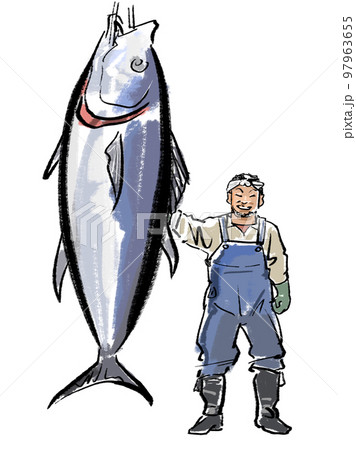 マグロ漁師-カラー マグロ漁師-カラー 97963655