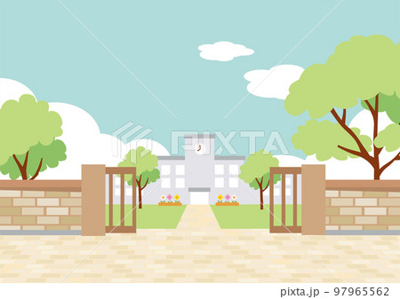 学校の校門の背景 97965562