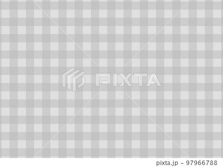 グレーギンガムチェック背景のイラスト素材 [97966788] - PIXTA