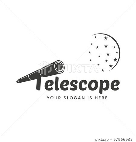 Telescope logo on letter T vector star.word sign logo,symbol,design template 97966935