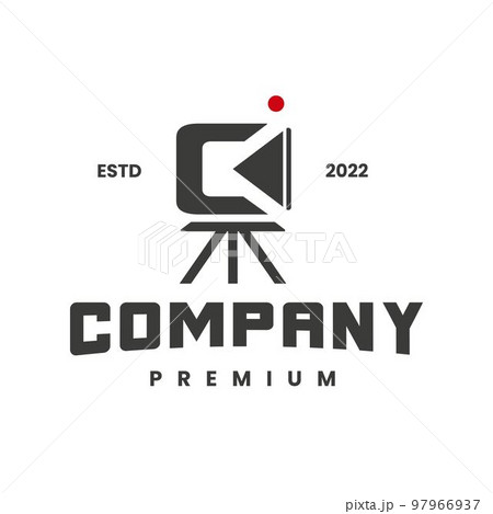 Creative logo video recording letter C ,video icon. video camera vector. Player symbol 97966937
