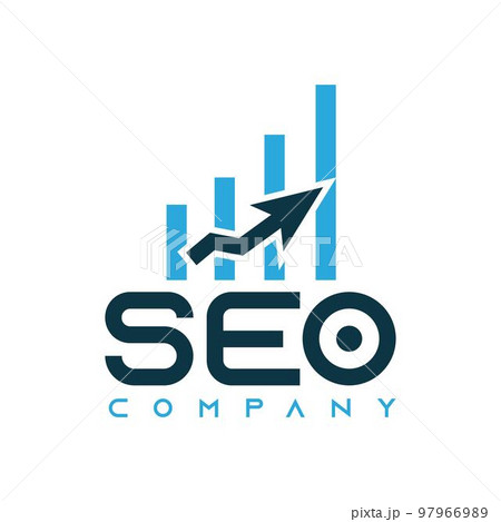 S e o Agency design logo with up arrow and graphic,icons,symbols,vector templates,business,company 97966989