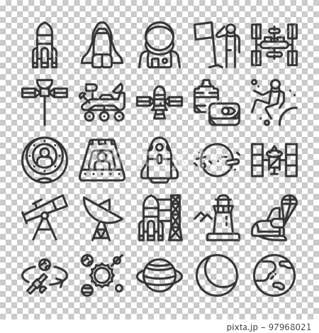 空間發展圖標集 空間發展圖標集 97968021