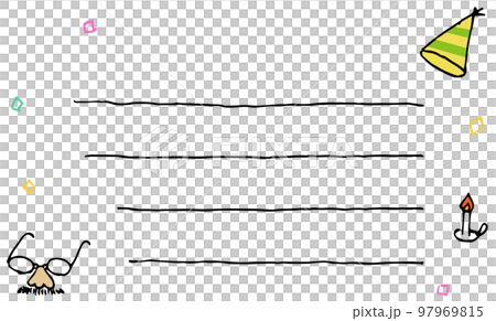 パーティセットのメッセージカード 97969815