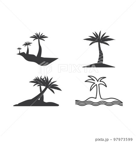 Palm tree icon 97973599