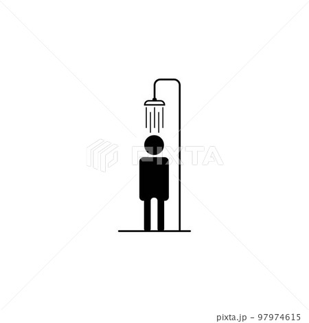 Shower man icon 97974615