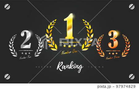 ランキング タイトル アイコン ベクターイラスト 97974829