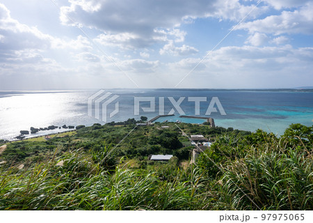 大神島・遠見台からの景色・沖縄県宮古島 97975065