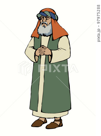 Old Pharisee Priest. Vector drawingのイラスト素材 [97975288] - PIXTA