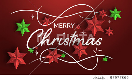 Merry Christmas Christmas Background. Winter Holiday Decoration 97977366