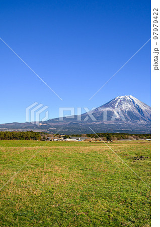 冬の朝霧高原と富士山の絶景 冬の朝霧高原と富士山の絶景 97979422