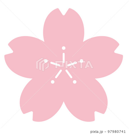 シンプルな桜のマーク 97980741