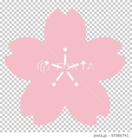 simple cherry blossom mark 97980741