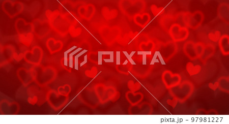 Background with blurry hearts 97981227