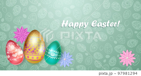 Background with Easter eggs 97981294