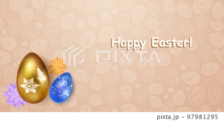 Background with Easter eggs Background with Easter eggs 97981295
