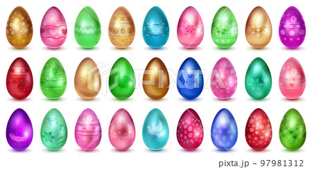 Set of Easter eggs 97981312