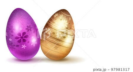 Realistic Easter eggs 97981317