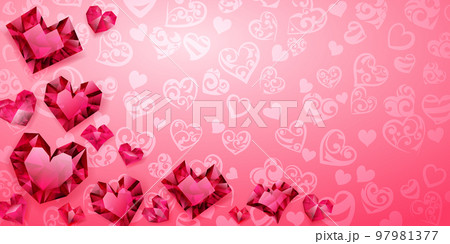 Background of hearts Background of hearts 97981377
