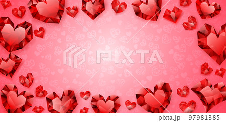 Background of hearts 97981385