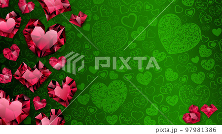 Background of hearts Background of hearts 97981386