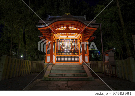 京都 真夜中の八坂神社 疫神社 京都 真夜中の八坂神社 疫神社 97982991