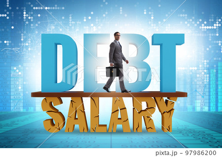 Debt and loan concept as a proportion of salary Debt and loan concept as a proportion of salary 97986200