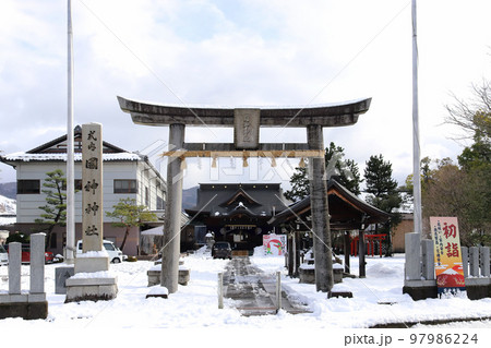 雪の丸岡散策 國神神社（福井県 坂井市 丸岡町） 97986224