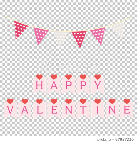 快樂情人節和三角花環套裝 97987230