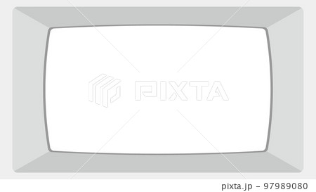 レトロテレビ風のベクター背景フレーム（動画サイズ） 97989080