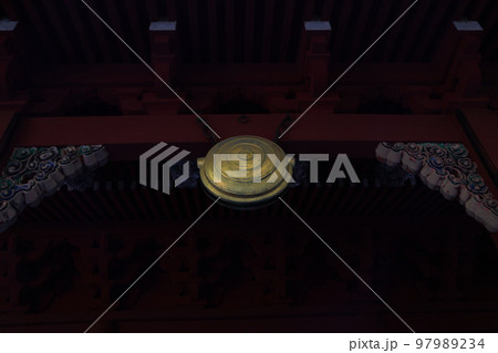 国宝日光輪王寺大猷院・法華堂の銅鑼ドラ 97989234