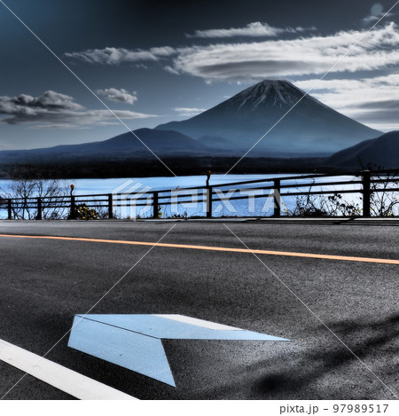 富士山、CDジャケット風 97989517